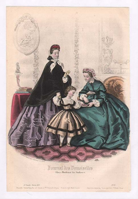 Мода. Гравюра (1863 год), Франция