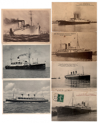 Корабли (комплект из 7 открыток)