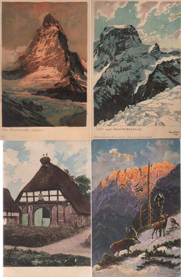 Швейцария. Комплект из 8 открыток