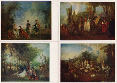 Ватто. Комплект из 8 открыток