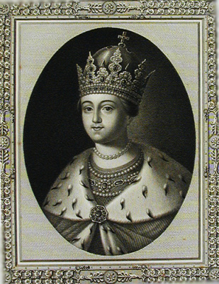 Царевна София Алексеевна. Гравюра (начало XIX века), Западная Европа