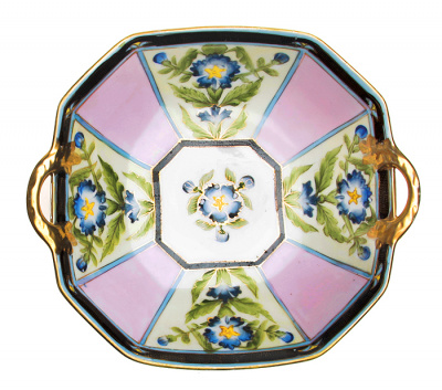 Старинный Noritake! Салатница глубокая. Фарфор, ручная роспись, золочение. Noritaki, Япония, 1920-е гг.