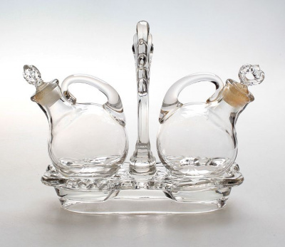 Набор для оливкового масла и соуса. Кембриджское стекло. Cambridge Glass Co, Великобритания, 1930-е гг.