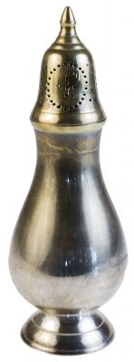 Солонка-шейкер. Металл, серебрение. Великобритания, 1930-е гг.