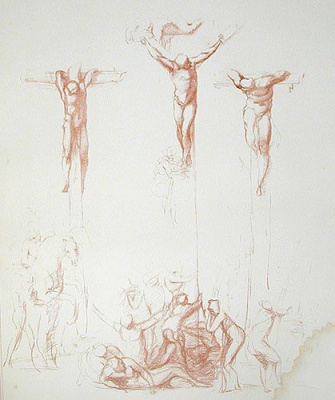 A series of facsimiles of original drawings, by M. Angelo Buonarotti