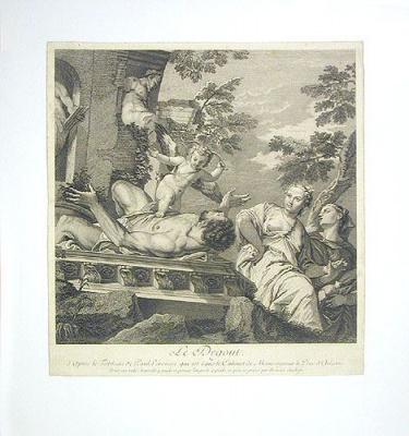 Амур. Гравюра (конец XVII века), Франция
