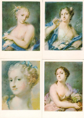Пастели XVIII - XIX веков. Комплект из 20 открыток