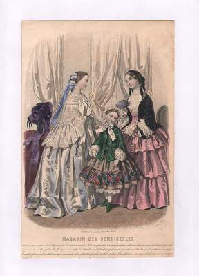 Мода. Гравюра (1855 год), Франция