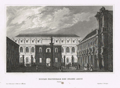 Национальная высшая школа изящных искусств в Париже. Офорт, гравюра. Германия, 1861 год