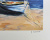 Литография "Лодка у берега Сен-Рафаэль, Прованс". Пейзаж. Анн-Мари Бриант (Anne Marie Briante). Франция, 2000 гг