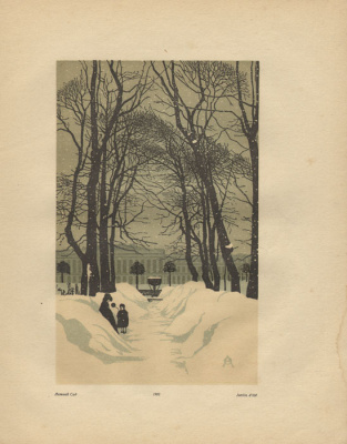 Летний сад. Ксилография (1902 год), Россия