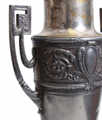 Парные вазы WMF. Металл, серебрение. Германия, WMF, 1920-1930-е гг.