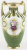 Ценный Noritake! Ваза интерьерная. Фарфор, ручная роспись, рельефное золочение. Высота 19 см. Noritake, Япония, вторая половина ХХ века