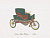 Гравюра Clarence Hornung Knox Three-Wheeler 1899 года. Трёхколёсный автомобиль Нокса. Литография. США, Нью-Йорк, 1965 год
