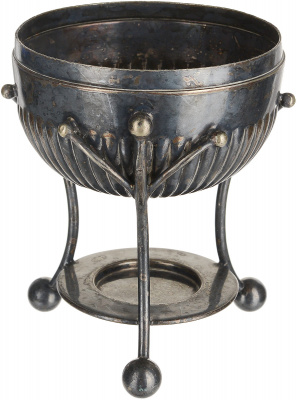 Вазочка декоративная. Металл, глубокое серебрение E.P.N.S. Великобритания, первая половина ХХ века