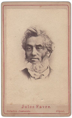 Портрет Жюля Фавра. Открытка