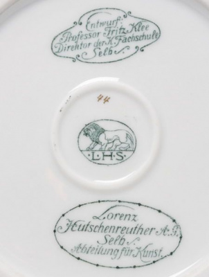 Ваза (фарфор, роспись), Германия, первая четверть XX века