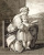 Женщина, читающая ребенку книгу. Гравюра (конец XVIII - начало XIX века)