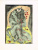 Инициация (Минотавр). Литография. Пьер-Ив Тремуа. Vins, Fleurs et Flammes. Japon Imperial. Издатель Bernard Klein, Париж, 1953 год