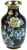 Ваза миниатюрная "Цветочный узор". Латунь, эмаль клуазоне, золочение, ручная работа. Высота 10,5 см. Китай, 1930-е гг.