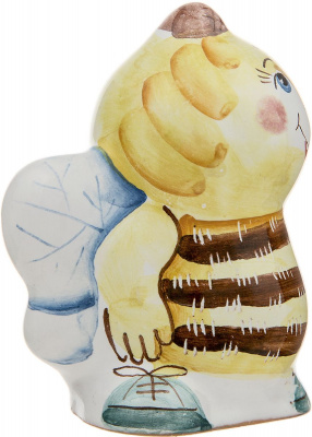 Колокольчик Maiolica Trifecta "Пчелка". Майолика, глазуровка, ручная работа. Ярославль, Россия