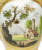 Ваза декоративная (фарфор, роспись, позолота), Западная Европа, конец XIX века