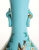 Ваза для цветов викторианской эпохи, голубое бристольское стекло (Bristol glass), цветные эмали, ручная роспись. Бристоль, Великобритания, конец XIX века
