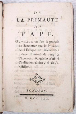 De primatu romani Pontificis/О главенстве Папы