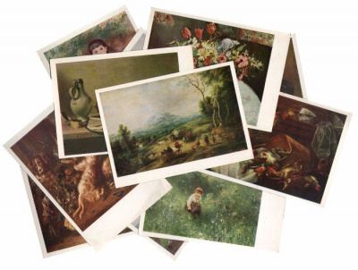 Набор из 11 открыток "Живопись". СССР. 1970 год