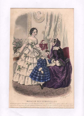 Мода. Гравюра (1855 год), Франция