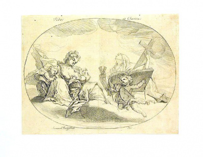 Доверие и Согласие. Гравюра (вторая половина XVII века), Германия