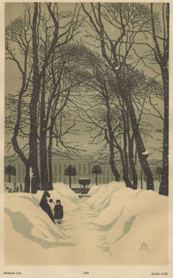 Летний сад. Ксилография (1902 год), Россия