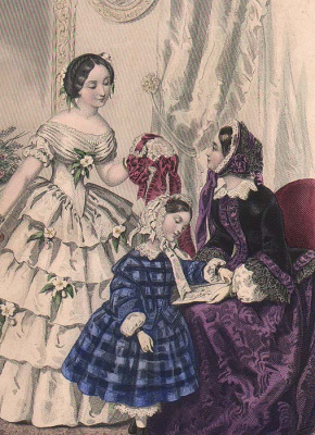 Мода. Гравюра (1855 год), Франция