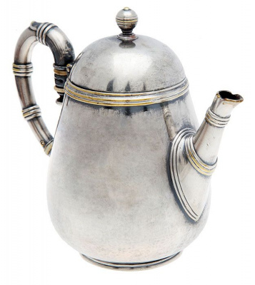 Чайник. Металл, серебрение, кость. Фирма "CHRISTOFLE", Франция, конец ХIХ - начало ХХ века