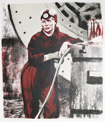 Маляр - Цветная автолитография (1969 год), СССР