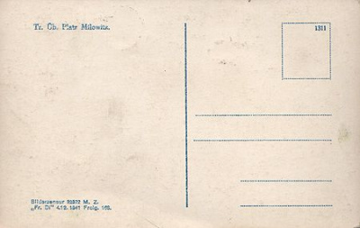 Военный лагерь в Миловицах, 1941 год. Открытка