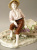 Жардинерия ваза Bernard Bloch Eichwald "Мальчик с тележкой". Фаянс, роспись, ручная работа. Богемия, Dubi (Eichwald) Bloch & Co, около 1900 года