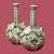 Пара вазочек (Фарфор, роспись, лепные цветы, позолота - Западная Европа, конец XIX века)