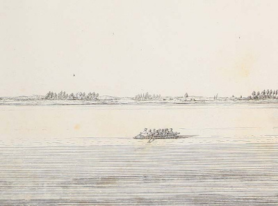Meduun и окрестности. Гравюра (середина XVIII века), Франция