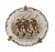 "Большие маневры", декоративная тарелка. Фарфор, роспись, деколь, латунь. Terre de Fer, Франция, конец XIX века