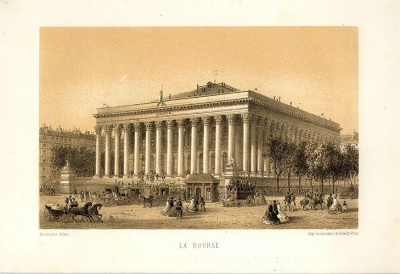 La Bourse. Литография (конец XIX века), Париж