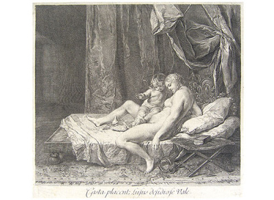 Lusus desidiose. Гравюра (XVIII век), Франция